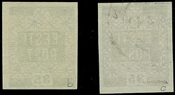 1918, Flower issue 35 kopek olive and gray, both fresh color, used ...