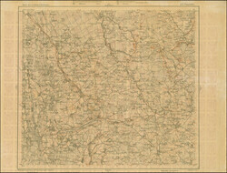 1919, Ear of corn 10 kopek red, imperforated, complete sheet on map ...