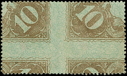 1931, 20 rubel on 50 kopeks, horizontal pair, imperforated vertically ...