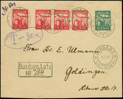 “DUNDAGA 5.7.19” on Liberation of Riga 5 kap red, single and ...