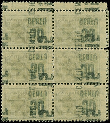 1922, New Currency surcharge Airmail 50 centu and 10 auksinas ...