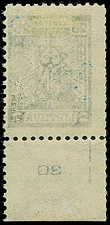 1924, Cross 25 c. with watermark "Schlingen", with bottom sheet ...