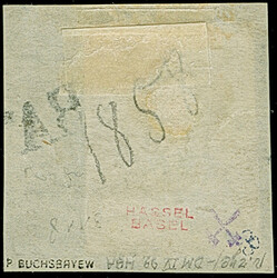 LIBAU (Latvia): 10 kopeck brown & blue, large margins, tied by 3-line ...
