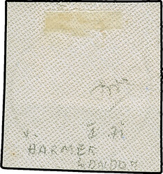 2 M. dunkelrotkarmin, farbfrisch und gut gezähnt mit zentrisch ...