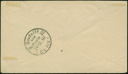 20 Pfg. mit sauber aufgesetztem "ZANZIBAR 4/10 90", auf Briefkuvert ...