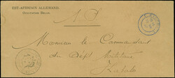 1917, “KIGOMA 15.MY.17” blauer Stempel klar auf langformatigem ...