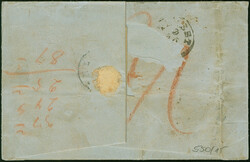 5 Ngr. ziegelrot und 2 Ngr. auf blau, zusammen mit 1851/63, 3 Pfennig ...