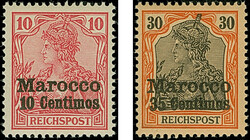 Amtlich nicht ausgegeben: 1903, 3 C. auf 3 Pfg. und 10 C. auf 10 Pfg. ...