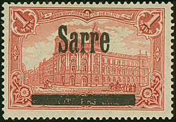 1920, 1 Mark 26:17 Zähnungslöcher, farbfrisch und gut gezähnt, ...