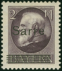 1920, Ludwig 2 Mark purpurviolett, Friedensdruck, farbfrisch und gut ...