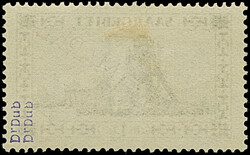 1 Franc mit dunkelrotkarminem Aufdruck, sauber ungebraucht, tadellos. ...