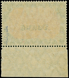 1920, 5 Mark grünschwarz/lebhaftlilarot mit 26:17 Zähnungslöchern, ...