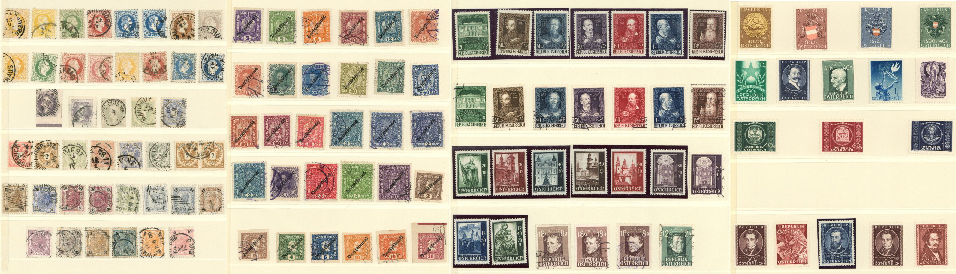 Österreich Sammlung im Lindner-Album ab frühen Werten in ...