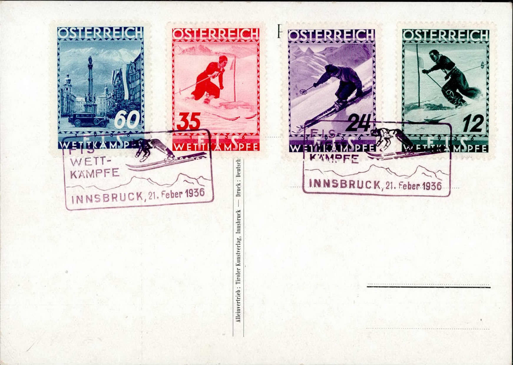 Österreich FIS-Wettkämpfe Innsbruck 1936 kpl. auf ...