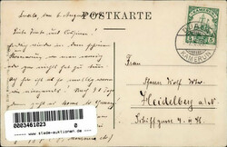 Kolonien Kamerun Duala 07.08.1909 nach Heidelberg I-IIAutomatically ...