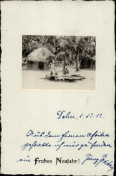 Deutsch-Ostafrika Privatfoto "Frohes Neujahr" ab Dar-es-Salaam ...