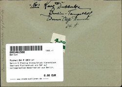 Berlin 5 Pfennig Grünaufdruck Viererblock Oberrand Plattendruck als ...