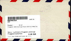 Flugpost USA Erstflug Miami-Central-AmericaAutomatically generated ...