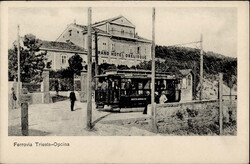 Trieste (Italien) Eisenbahnstrecke Trieste-Opcina, Hotel Obelisque ...