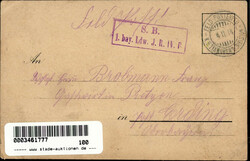 Vorläufer Augsburg, Verlag Scheiner Nr. 61, spät gelaufen 1914 II ...