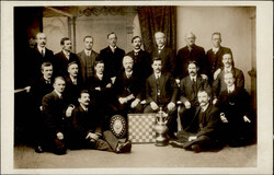 Schach-Klub England Foto-AK I-II  Automatically generated translation ...