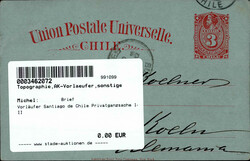 Vorläufer Santiago de Chile Privatganzsache I-II  Automatically ...