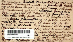 Genova (Italien) Mini-AK (13,8cm x 8cm), Hotel Central II (Eckknick)  ...