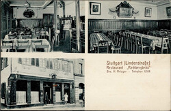 Stuttgart (7000) Lindenstr., Restaurant Rechbergbräu I-II