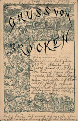 Vorläufer Gruss vom Brocken 1887 II (Bugspur)