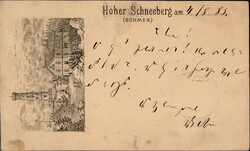 Vorläufer Hoher Schneeberg in Böhmen 1885 II (Eckknick)