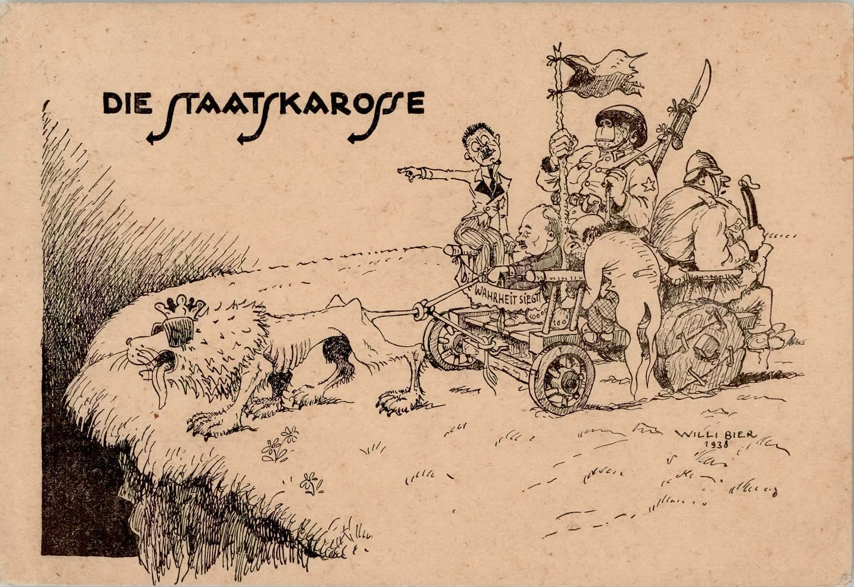 Judaika Die Staatskarosse Propaganda WK II I-II (Ecken etwas ...