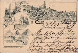 Ägypten Teilansichten 1899 I-II