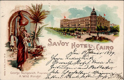 Ägypten Kairo, Hotel Savoy 1899 I-II