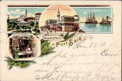 Port Said (Ägypten) Teilansichten 1899 I-II