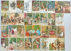 Weihnachten Lot mit 39 Ansichtskarten meist Präge-AK in sehr guter ...