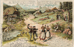 Puzzle Kombinierte Serien-AK Nr. 102, 1898 I-IIAutomatically ...