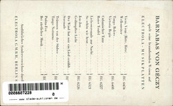 Autograph/Autogramme Barnabas von Geczy I-II  Automatically generated ...