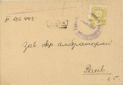 Karpaten Ukraine Nationalrats-Ausgabe EF auf geklebtem ...