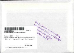 Postkrieg BUND-DDR, Reichstagsgebäude Berlin 1986, rs... ...