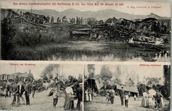 Herlisheim (Elsass) Eisenbahn-Unglück am 13. Mai 1909 ...