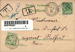 Ebersmünster (Elsass) Gasthaus zum Schlüssel, Malzfabrik Lix 1899 ...