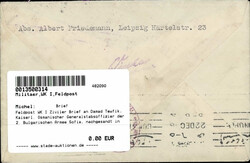 Feldpost WK I Ziviler Brief an Damad Tewfik, Kaiserl. Osmanischer ...