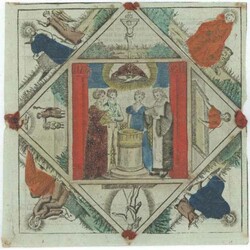 Taufpatenbrief 1816 ca. 15x15cm  Automatically generated translation: ...