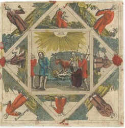 Taufpatenbrief 1793 ca. 15x15cm  Automatically generated translation: ...
