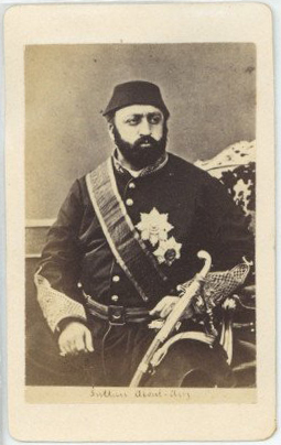 Adel Türkei CDV Sultan Abdülaziz der Türkei um 1865Automatically ...