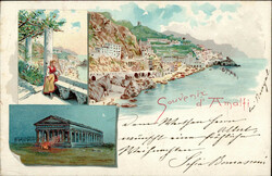 160160: Italy, Region Campania - Picture postcards
