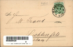 Vorläufer 1880 Mannheim Besuchsanzeige Fa. Seither und Pohly I-II  ...