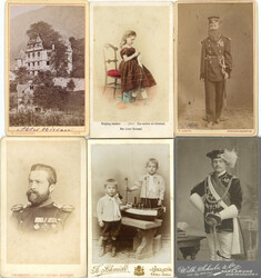 CDV Lot mit ca. 160 CDV und Kabinettfotos in 3 Alben dabei einige ...