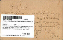 Kolonien Deutsch-Südwestafrika Feldpostkarter, hs. Epukiro, ...