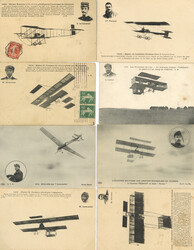 440210: Luftfahrt, Pioniere, Postkarten